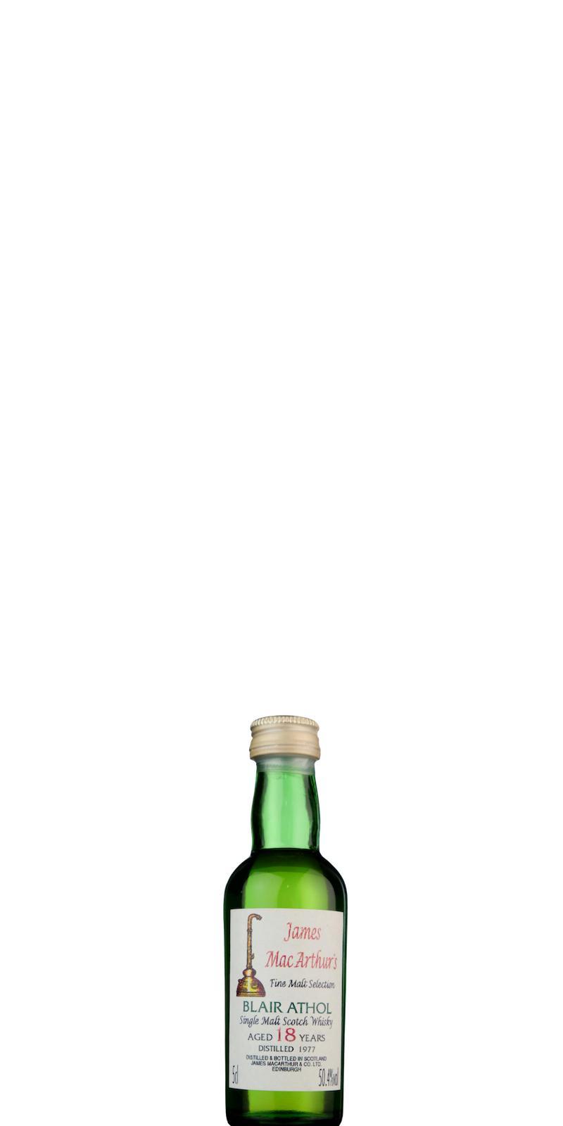 Blair Athol 1977 JM Fine Malt Selection - Miniature