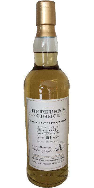 Blair Athol 2002 LsD Hepburn's Choice