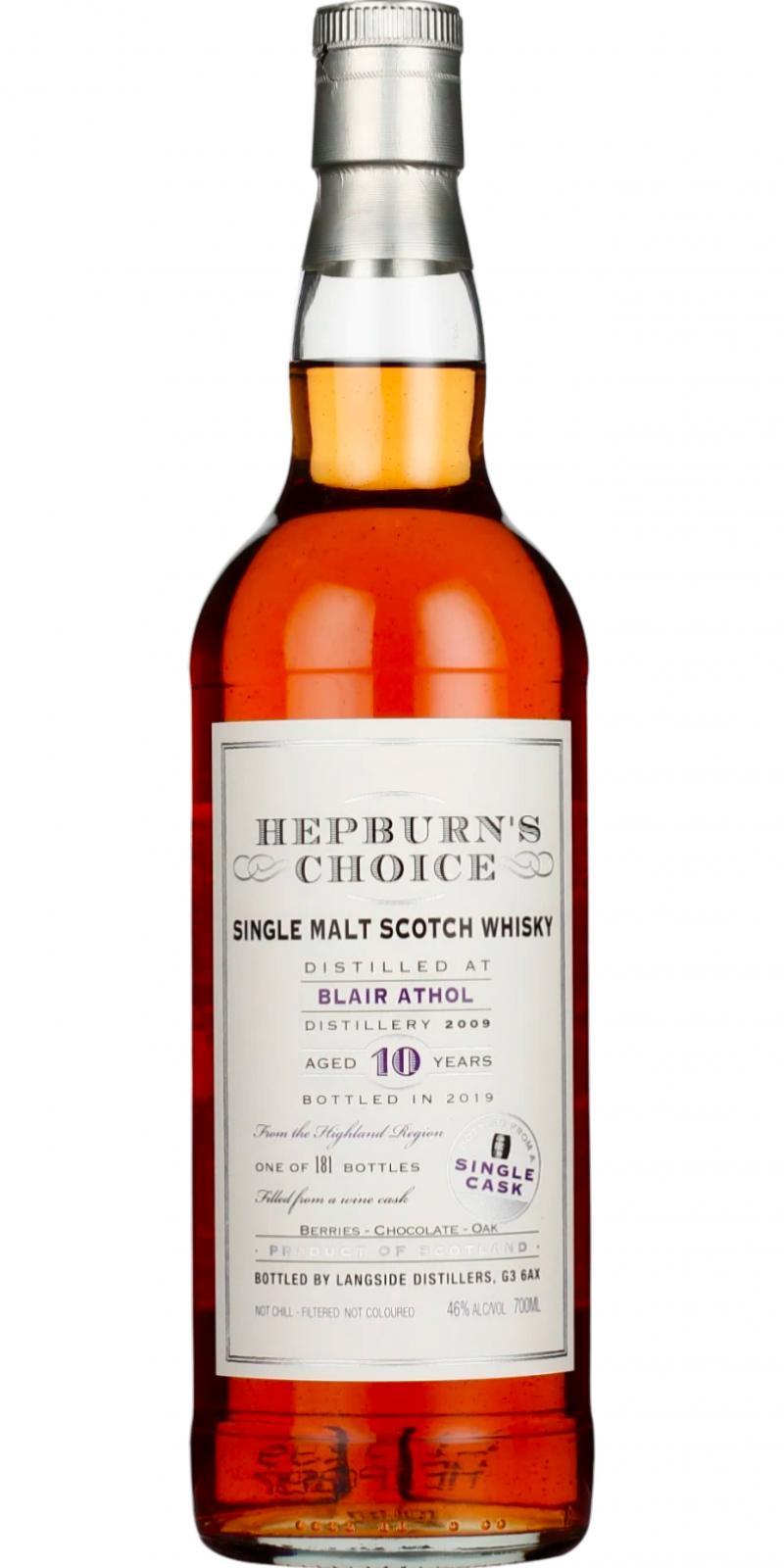 Blair Athol 2009 LsD Hepburn's Choice