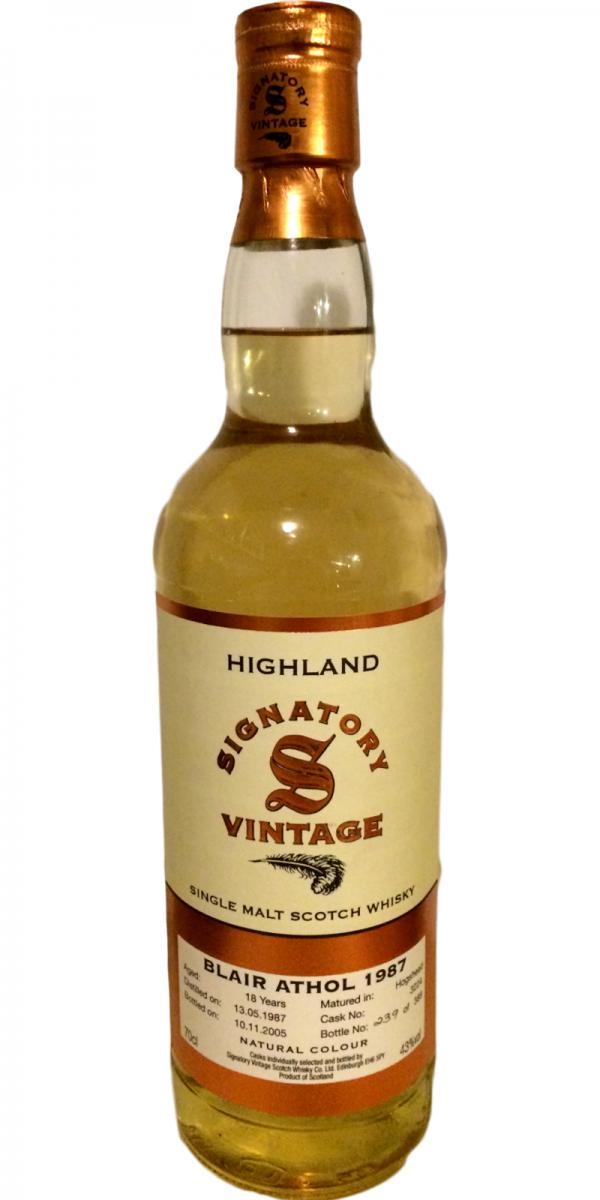Blair Athol 1987 SV Vintage Collection