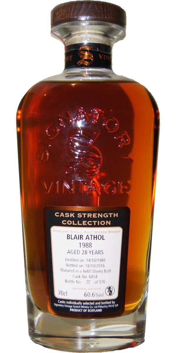 Blair Athol 1988 SV Cask Strength Collection
