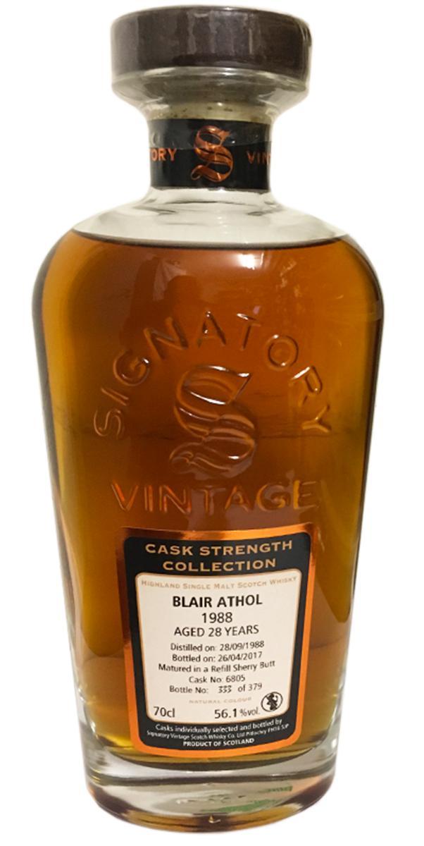 Blair Athol 1988 SV Cask Strength Collection