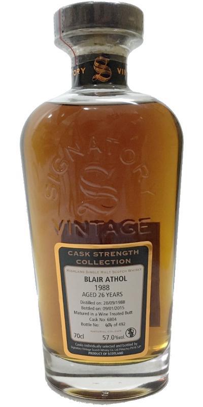 Blair Athol 1988 SV Cask Strength Collection