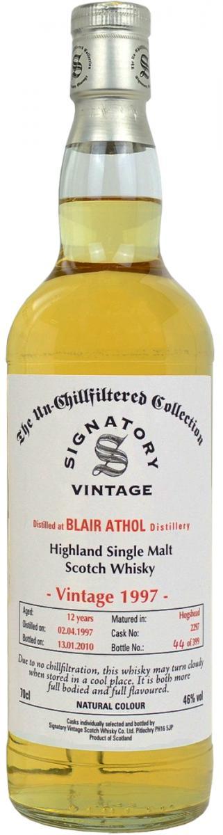 Blair Athol 1997 SV The Un-Chillfiltered Collection