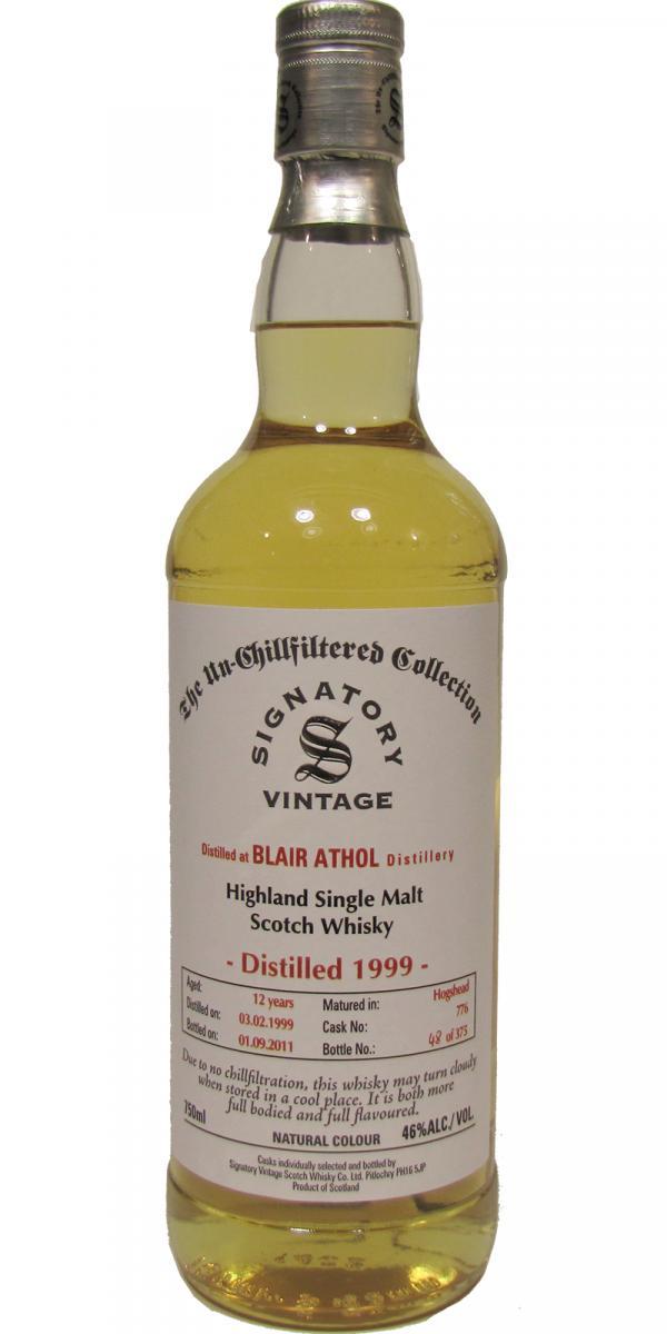 Blair Athol 1999 SV The Un-Chillfiltered Collection