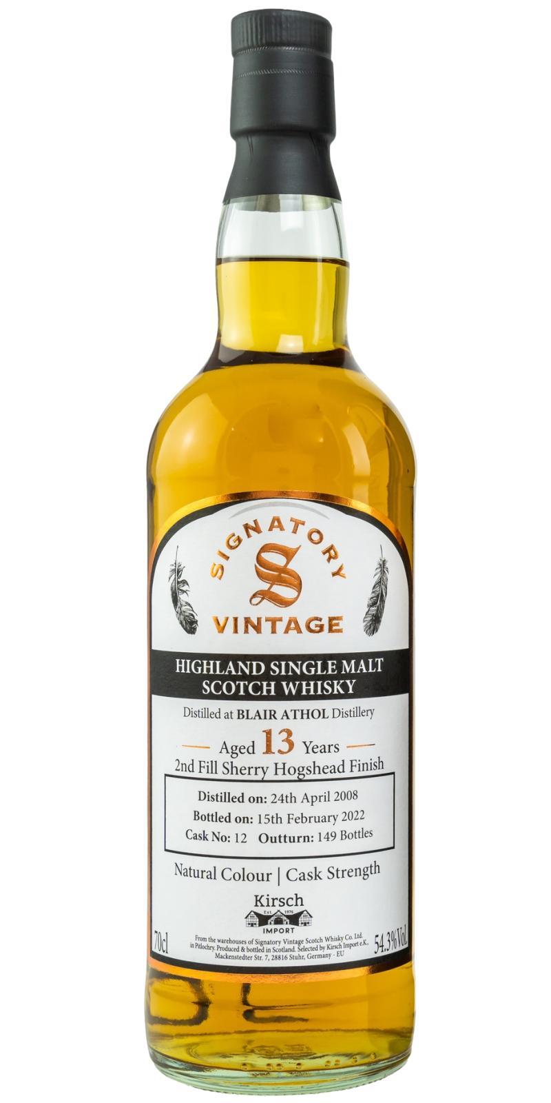 Blair Athol 2008 SV Natural Colour | Cask Strength