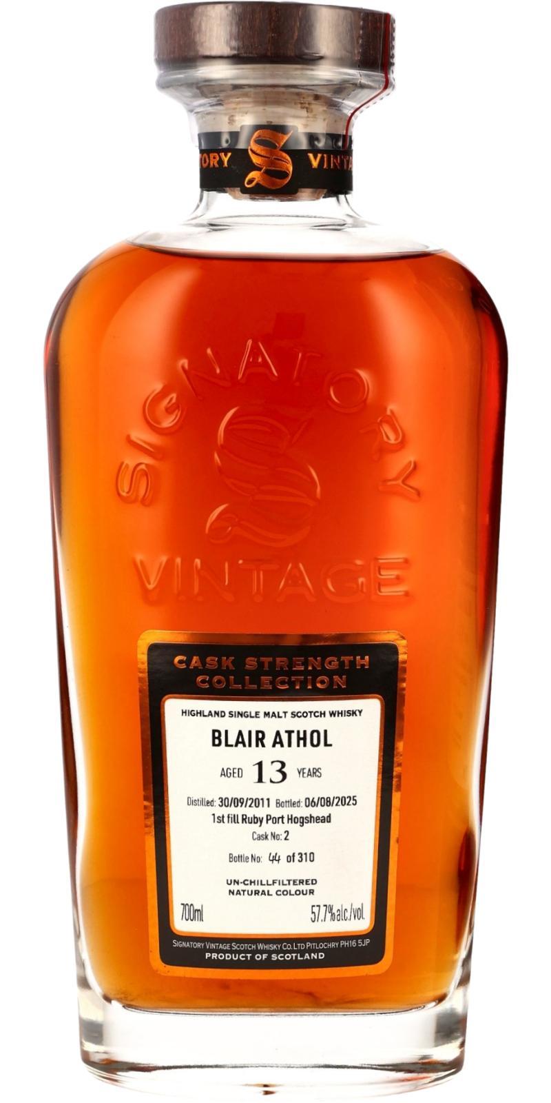 Blair Athol 2011 SV Cask Strength Collection