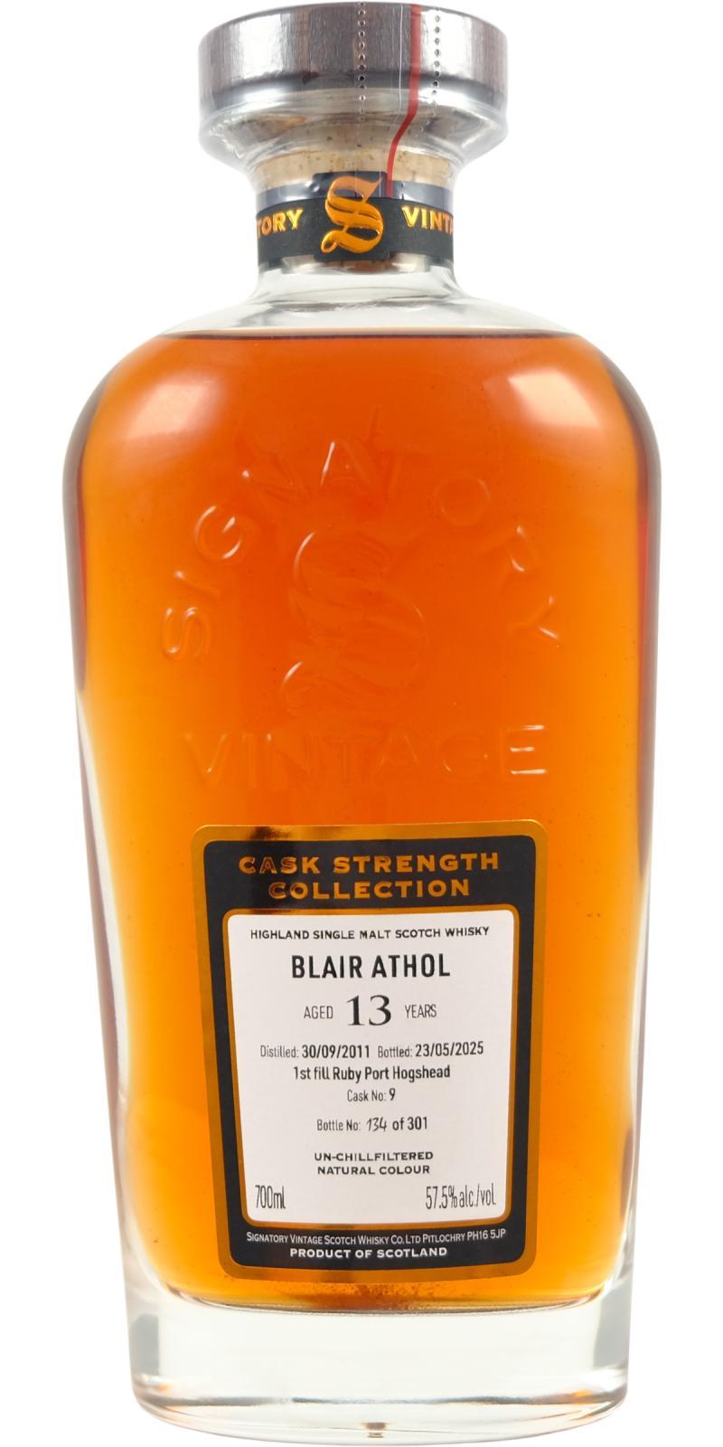 Blair Athol 2011 SV Cask Strength Collection