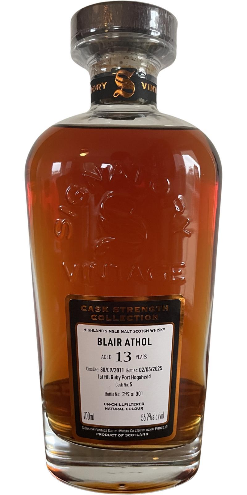 Blair Athol 2011 SV Cask Strength Collection