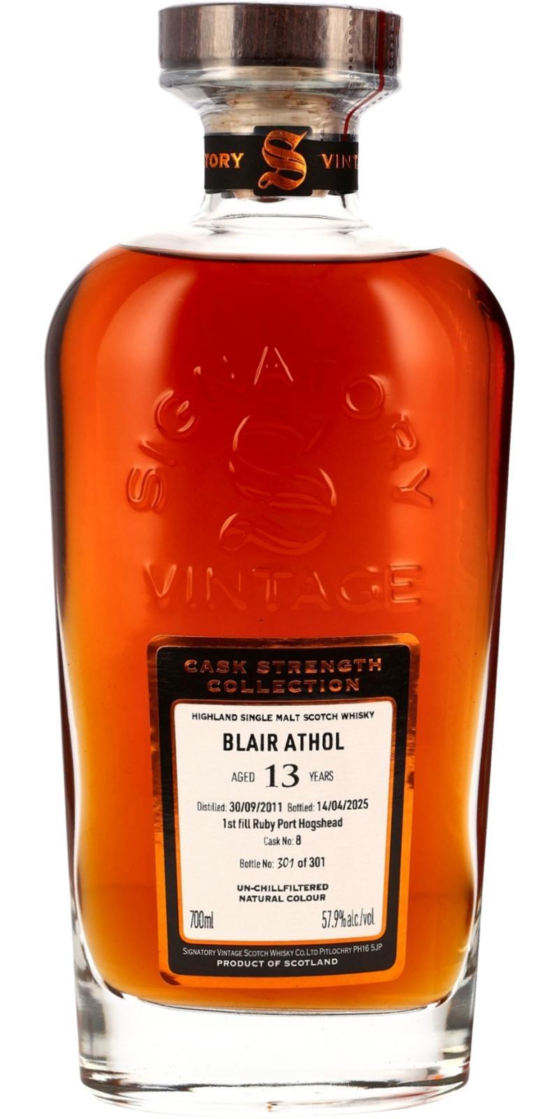 Blair Athol 2011 SV Cask Strength Collection
