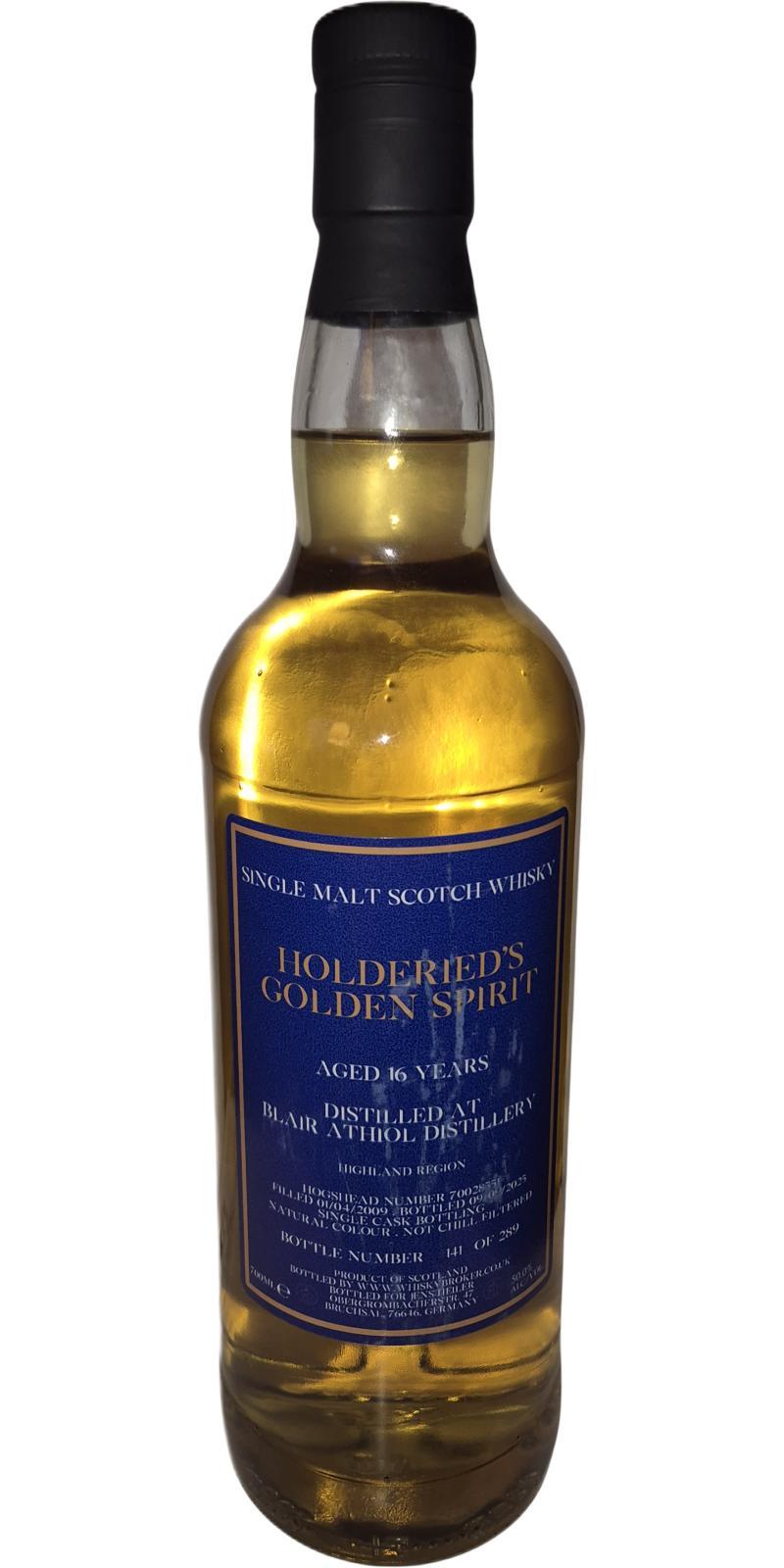 Blair Athol 2009 TwH Holdenried's Golden Spirit