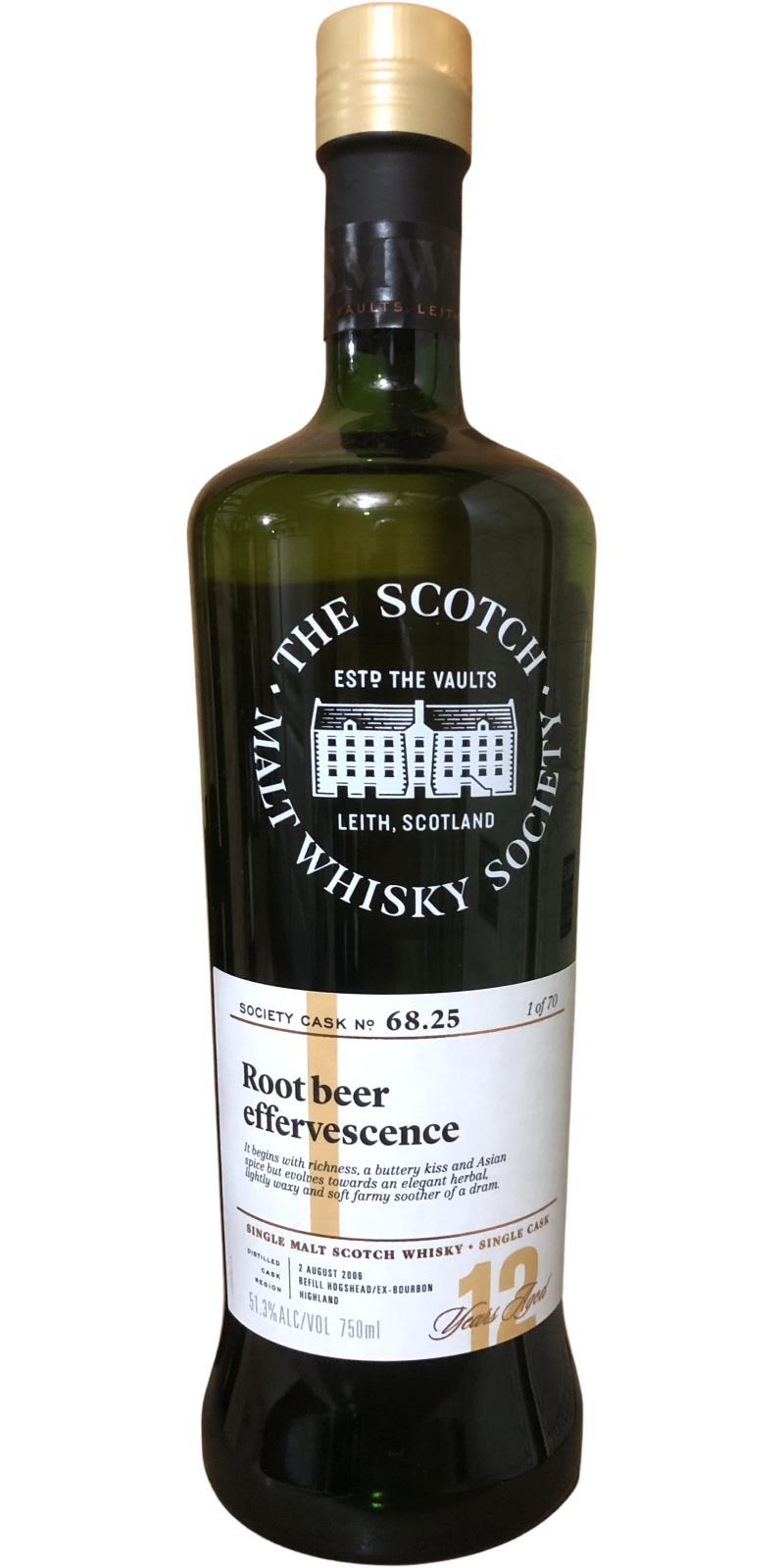 Blair Athol 2006 SMWS 68.25 Root beer effervescence