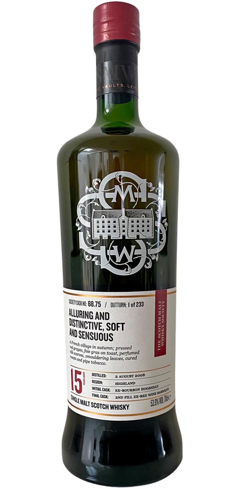 Blair Athol 2006 SMWS 68.75 Alluring and distinctive, soft and sensous