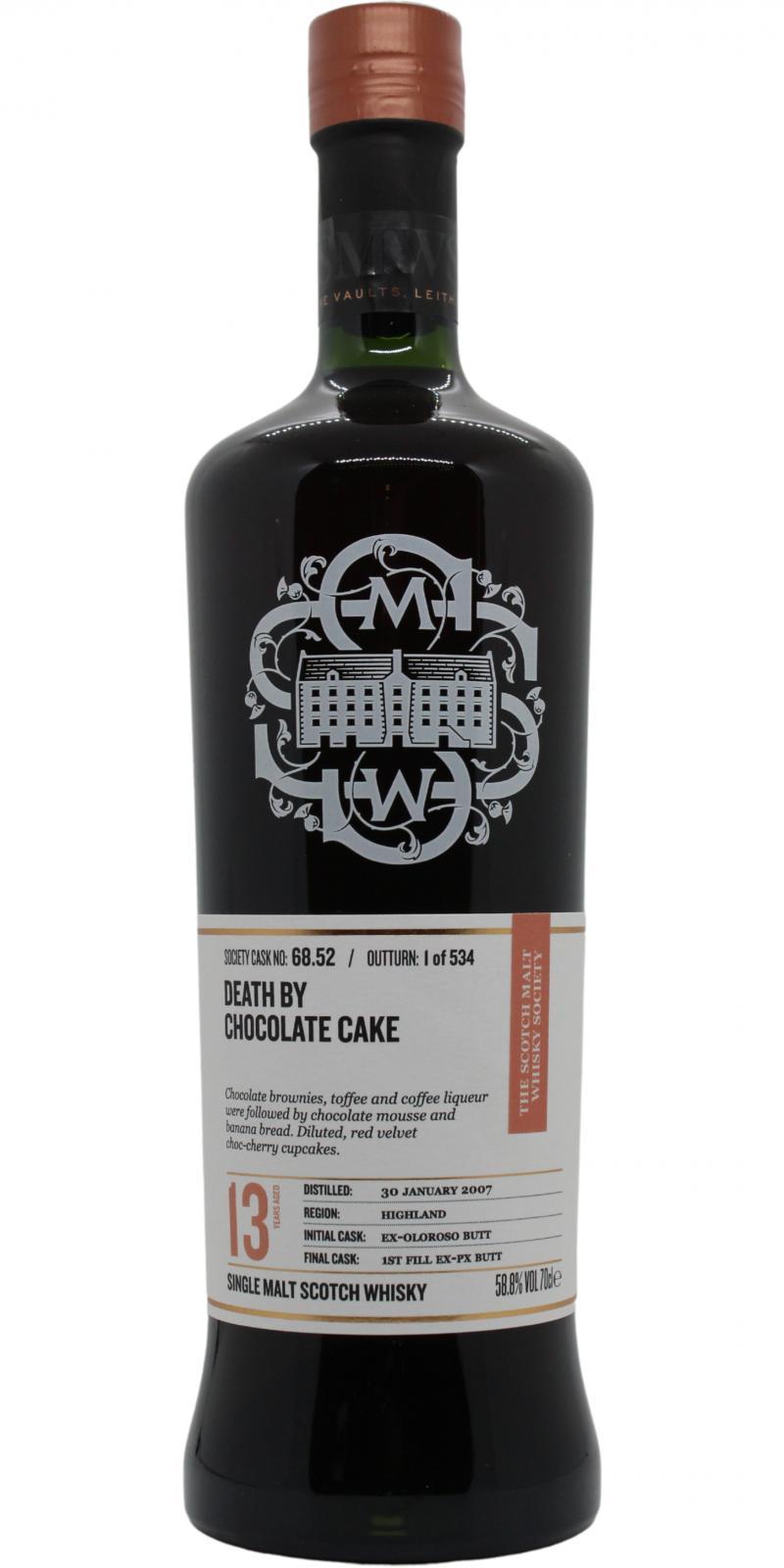 Blair Athol 2007 SMWS 68.52 Death by chocolate cake