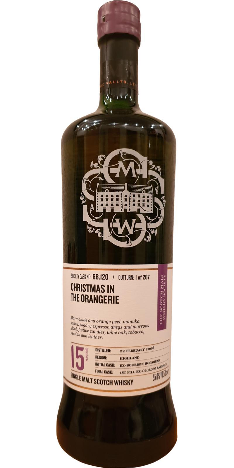 Blair Athol 2008 SMWS 68.120 Christmas in the orangerie