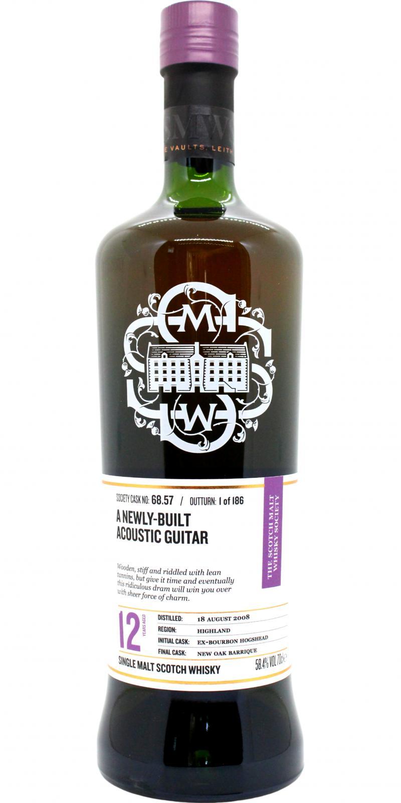 Blair Athol 2008 SMWS 68.57 A newly-built acoustic guitar