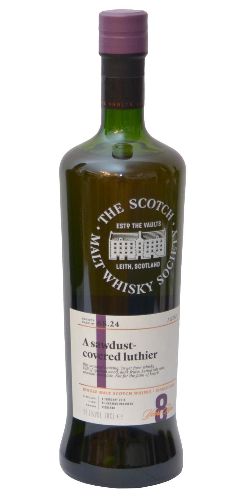 Blair Athol 2010 SMWS 68.24 A sawdust-covered luthier