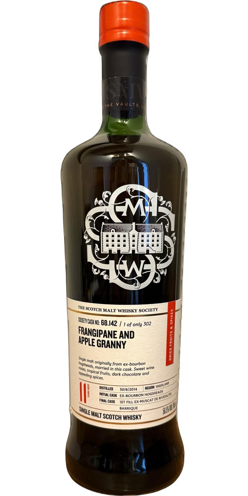 Blair Athol 2014 SMWS 68.142 Frangipane and apple granny