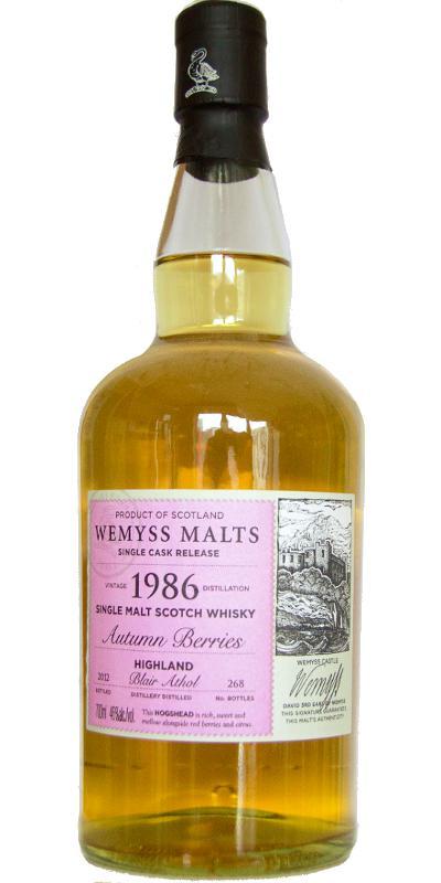 Blair Athol 1986 Wy Autumn Berries