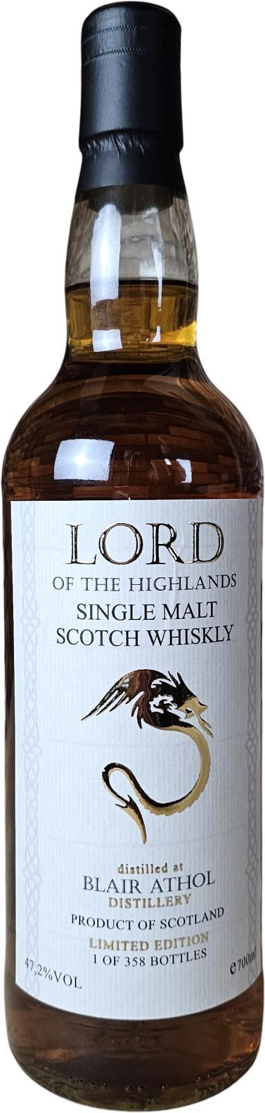 Blair Athol 2015 Whk Lord of the Highlands White Label