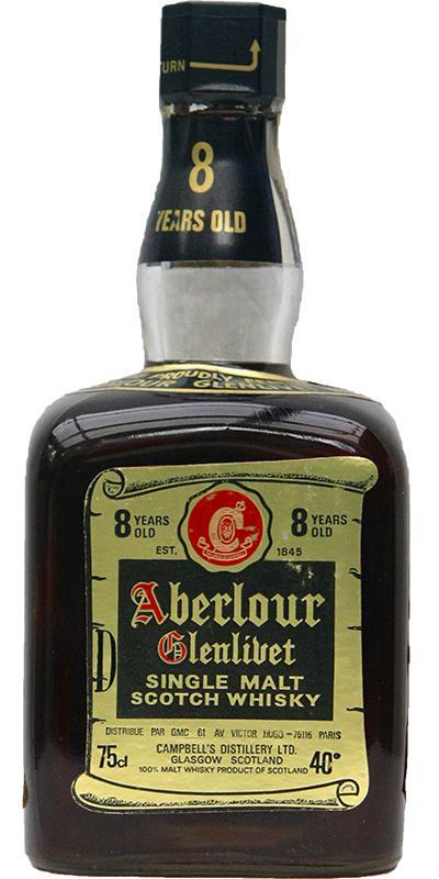 Aberlour 08-year-old Campbell´s Distillery - cubic bottle, big cork