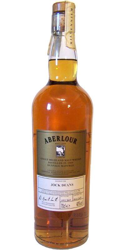 Aberlour 1989 Dunnage Matured Reserved for Jock Deans