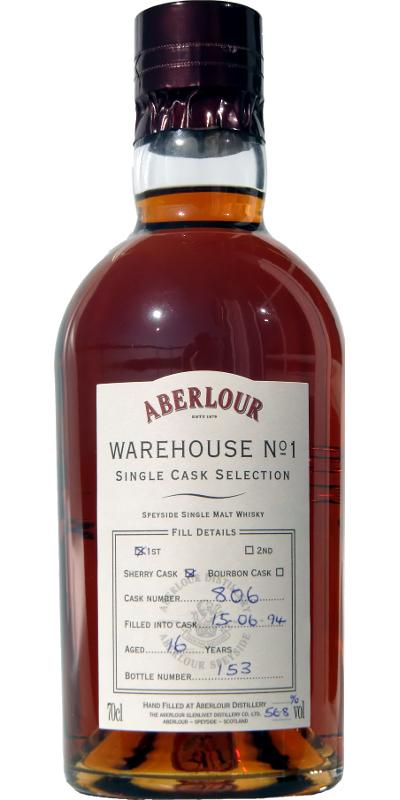 Aberlour 1994 Warehouse No. 1 Single Cask Selection