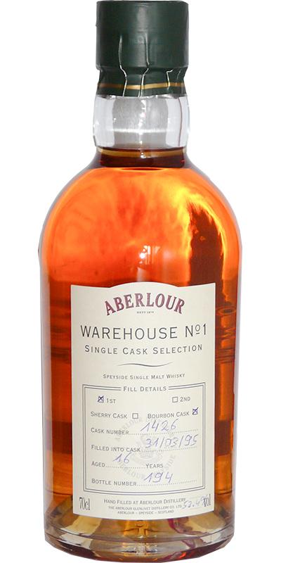 Aberlour 1995 Warehouse No. 1 Single Cask Selection