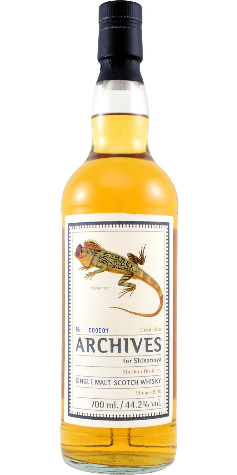 Aberlour 1990 Arc Guide to the gallery of reptiles