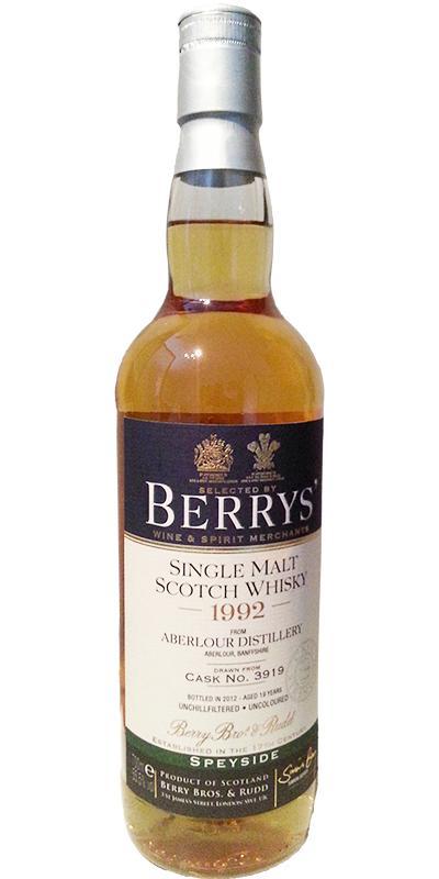 Aberlour 1992 BR Berrys'