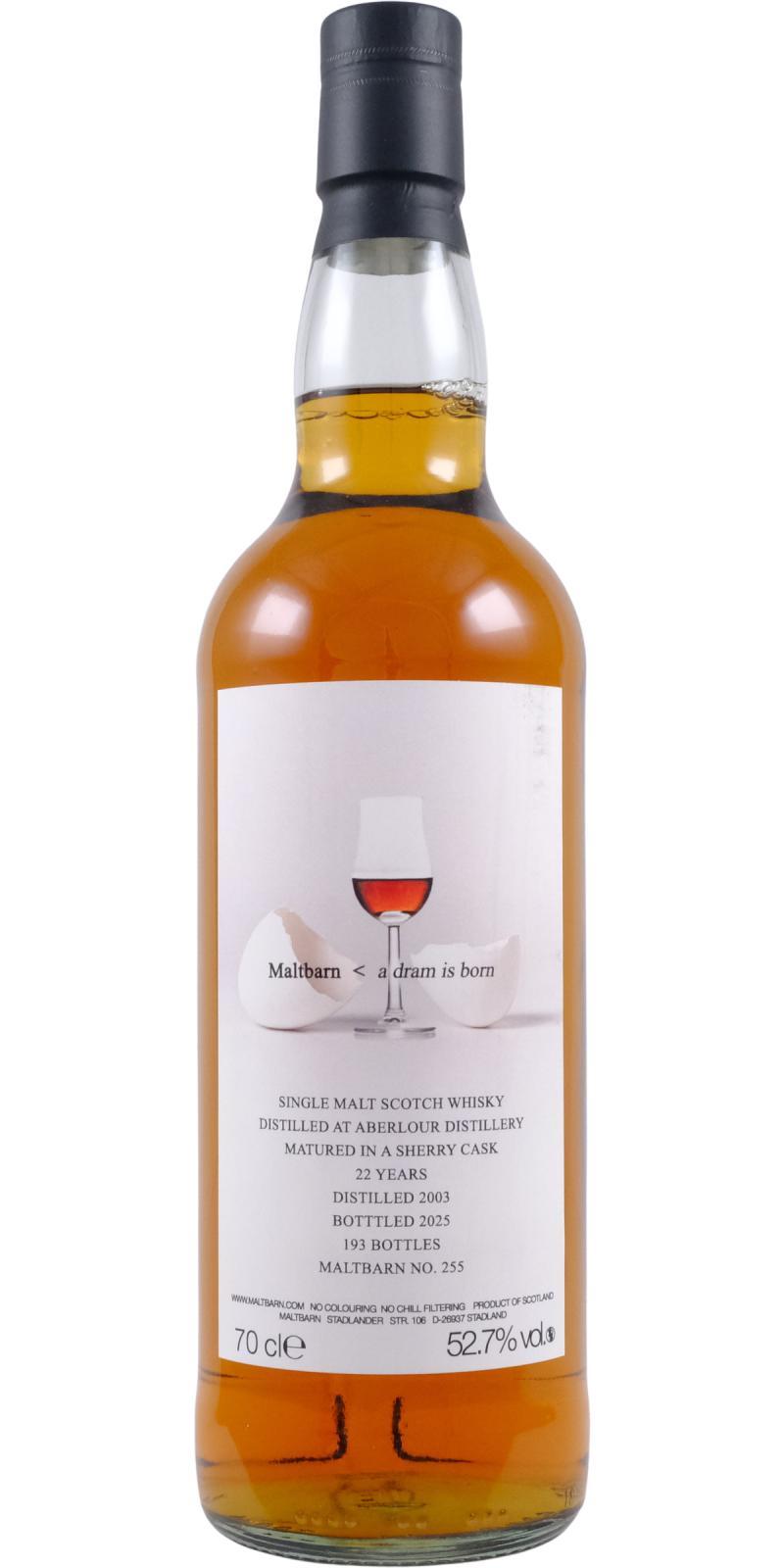 Aberlour 2003 MBa No. 255