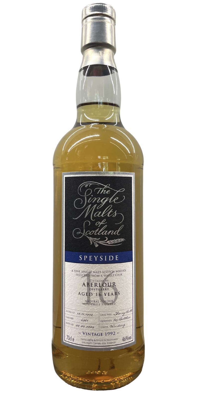 Aberlour 1992 SMS The Single Malts of Scotland