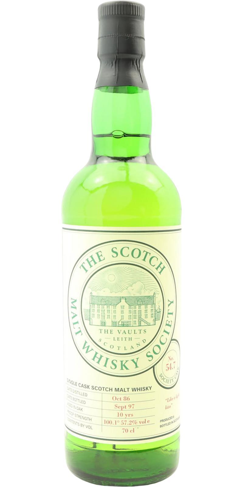 Aberlour 1986 SMWS 54.7 Like a light kiss