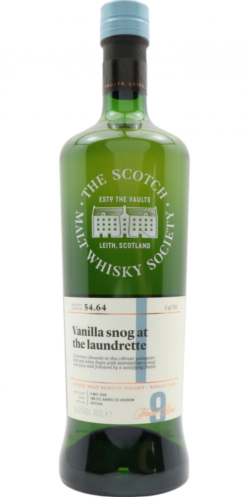Aberlour 2008 SMWS 54.64 Vanilla snog at the laundrette
