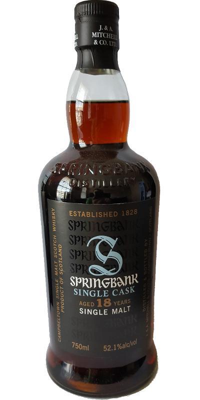 Springbank 18-year-old Single Cask