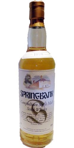 Springbank 1978 Distillery Picture Label