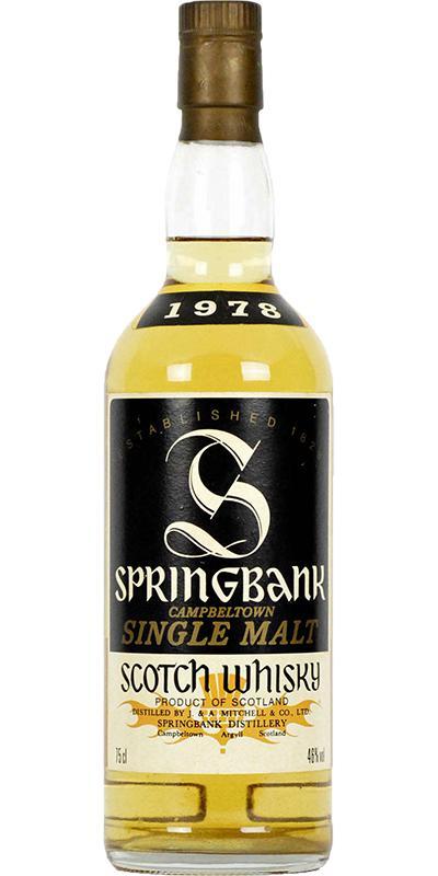 Springbank 1978 Black Label Cork stopper