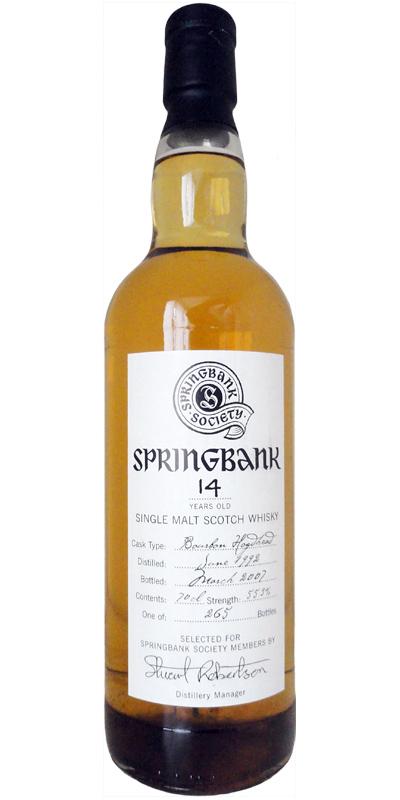 Springbank 1992 Society Bottling