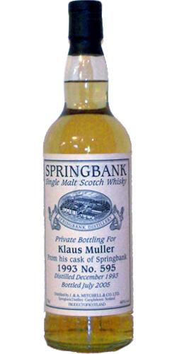 Springbank 1993 Private Bottling