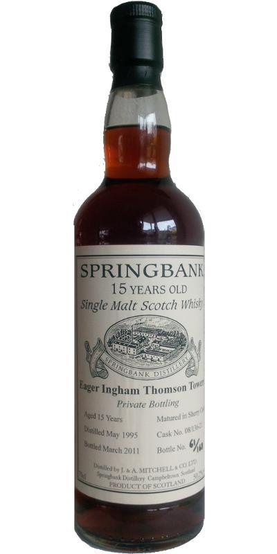 Springbank 1995 Private Bottling