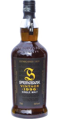 Springbank 1996 Vintage