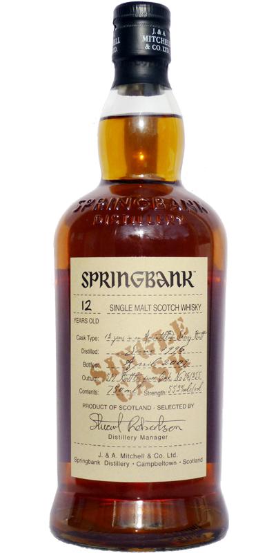 Springbank 1996 Single Cask