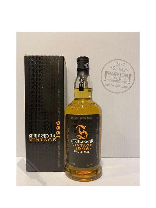 Springbank 1996 Vintage for Jon Bertelsen