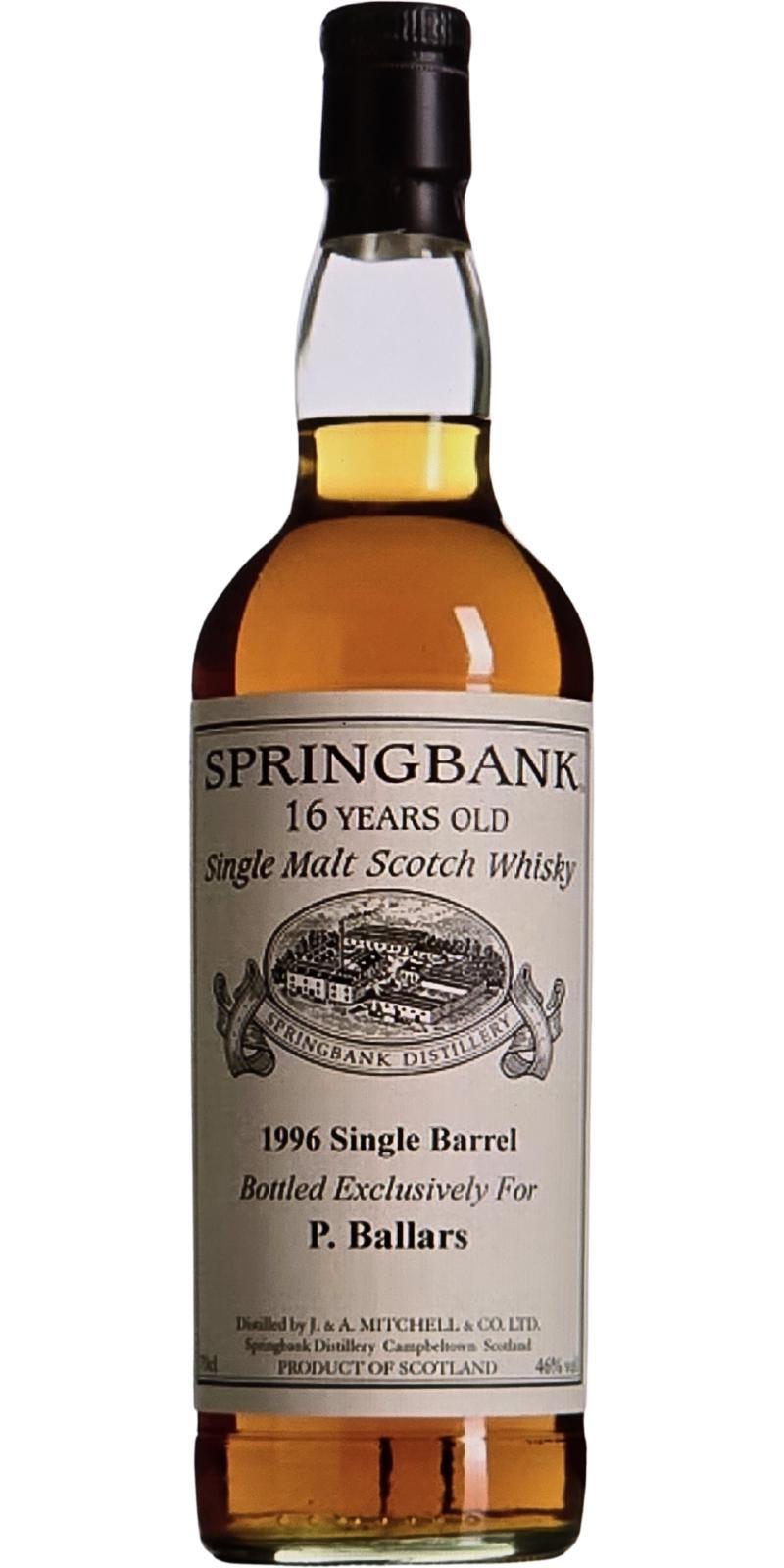 Springbank 1996 Private Bottling