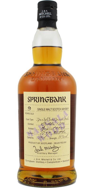 Springbank 1996 Marsala Finish Wood Expressions