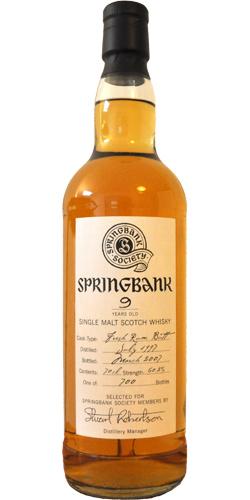 Springbank 1997 Society Bottling