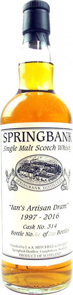 Springbank 1997 - Ian's Artisan Dram Private Bottling