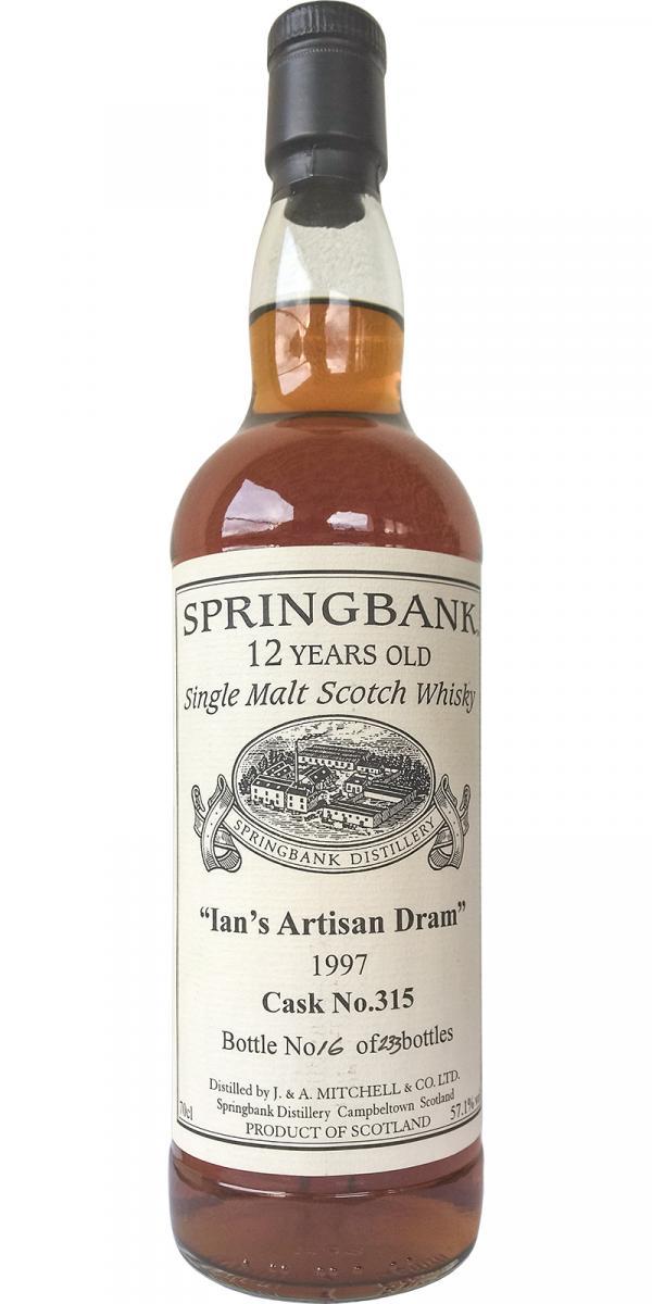Springbank 1997 - Ian's Artisan Dram Private Bottling