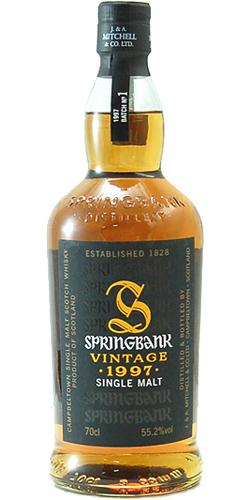Springbank 1997 Vintage Batch No. 1