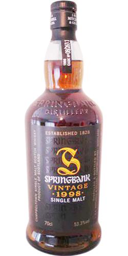 Springbank 1998 Vintage